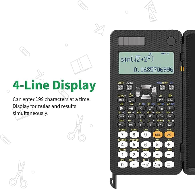 MathNote calculator - 2 in 1 Rekenmachine met een digitaal notitieblok